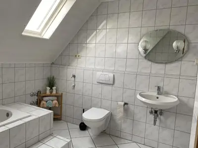 Ein Badezimmer in der Unterkunft Ferienwohnung Rosch