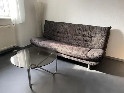 Ein Sitzbereich in der Unterkunft Ferienwohnung Rosch