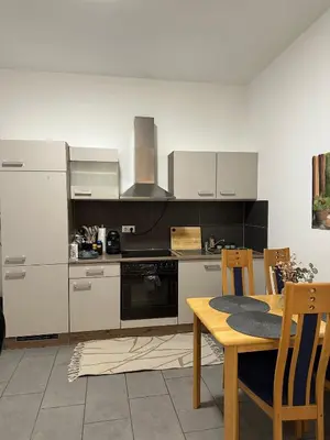 Küche/Küchenzeile in der Unterkunft Ferienwohnung Louis