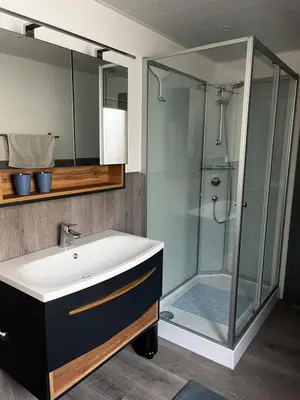 Ein Badezimmer in der Unterkunft Ferienwohnung Schneider