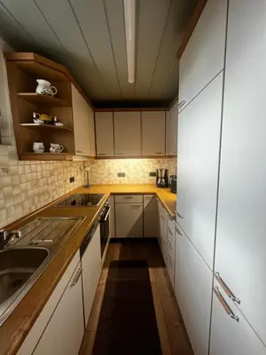 Küche/Küchenzeile in der Unterkunft Ferienwohnung Schneider