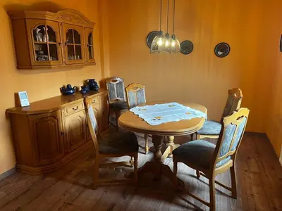 Küche/Küchenzeile in der Unterkunft Ferienwohnung Schneider