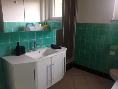 Ein Badezimmer in der Unterkunft Ferienwohnung Marie