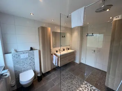 Ein Badezimmer in der Unterkunft Ferienwohnung Eifelliebe