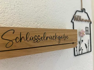 Ein Zertifikat, Auszeichnung, Logo oder anderes Dokument, das in der Unterkunft Ferienwohnung Eifelliebe ausgestellt ist