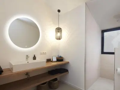Ein Badezimmer in der Unterkunft Holiday home Chalet 48