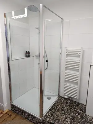 Ein Badezimmer in der Unterkunft II Gemütliches 1-Zimmer-Apartment & eigenes Bad II