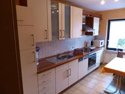 Küche/Küchenzeile in der Unterkunft Ferienwohnung Eifelluft
