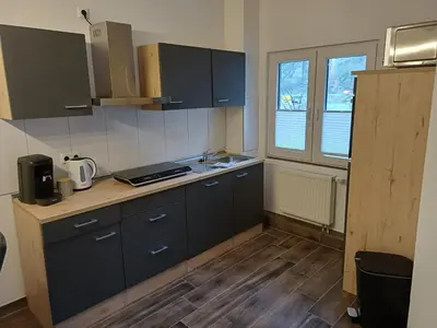 Küche/Küchenzeile in der Unterkunft Ferienapartment Zur Bunten Kuh Walporzheim