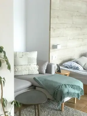 Ein Bett oder Betten in einem Zimmer der Unterkunft Holiday home Treinen Ramona