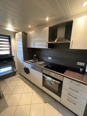 Küche/Küchenzeile in der Unterkunft Ferienwohnung Emilia