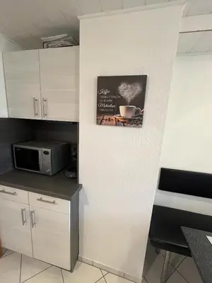 Küche/Küchenzeile in der Unterkunft Ferienwohnung Emilia