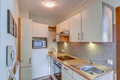 Küche/Küchenzeile in der Unterkunft Apartments Haus Daniela
