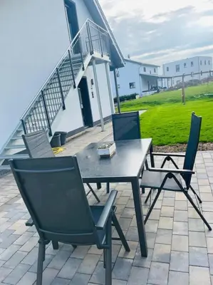 Ein Balkon oder eine Terrasse in der Unterkunft Bei Freddy