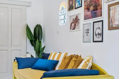 Ein Sitzbereich in der Unterkunft Gemütliche & Charmante Wohnung