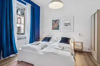 Ein Bett oder Betten in einem Zimmer der Unterkunft Gemütliche & Charmante Wohnung