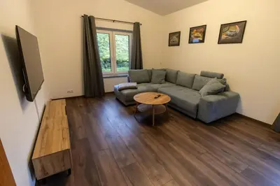 Ein Sitzbereich in der Unterkunft Südschleife Apartments - App. 3 - Direkt am Ring