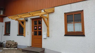 Das Gebäude in dem sich die Ferienwohnung befindet