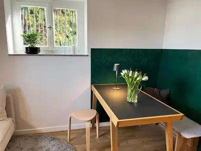 Ein Sitzbereich in der Unterkunft Kolberg Studio - Moderne Ferienwohnung in Boppard