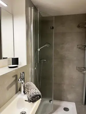 Ein Badezimmer in der Unterkunft Kolberg Studio - Moderne Ferienwohnung in Boppard