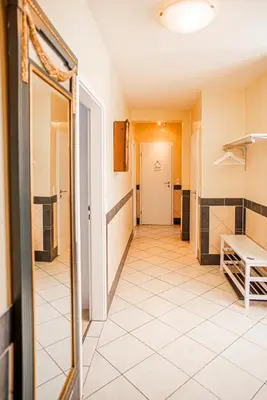 Ein Badezimmer in der Unterkunft Haus Helga