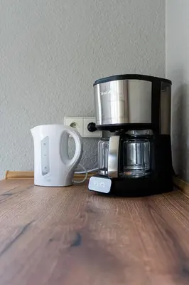 Kaffee-/Teezubehör in der Unterkunft Ferienwohnung Am Rhaunelbach