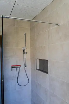 Ein Badezimmer in der Unterkunft Ferienwohnung Am Rhaunelbach