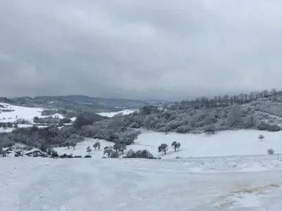 Blockhaus Edelweiss im Winter