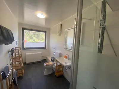 Ein Badezimmer in der Unterkunft Haus Erika/ Fam. Frevel