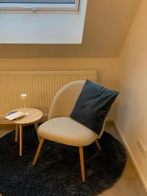 Ein Sitzbereich in der Unterkunft Ferienwohnung Leonardo