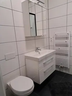 Ein Badezimmer in der Unterkunft NEU! Fewo zum alten Bäckerlädchen