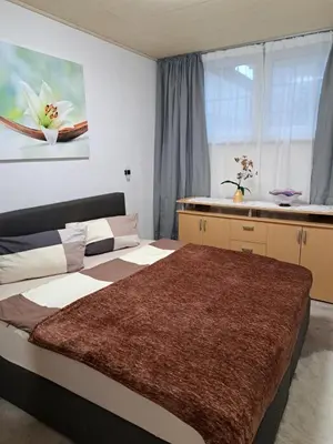 Ein Bett oder Betten in einem Zimmer der Unterkunft NEU! Fewo zum alten Bäckerlädchen