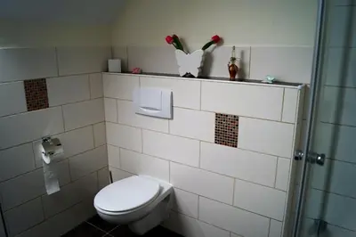 Ein Badezimmer in der Unterkunft Ferienwohnung Luise Blum
