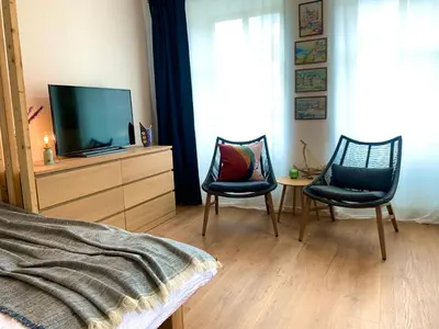 TV/Unterhaltungsangebot in der Unterkunft RiversideMosel Burg FREE Netflix PrimeVideo eBikeParking