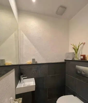 Ein Badezimmer in der Unterkunft 2 kleine Altstadt-Ferienwohnungen mit Garten & Herz