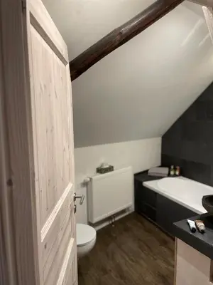 Ein Badezimmer in der Unterkunft 2 kleine Altstadt-Ferienwohnungen mit Garten & Herz