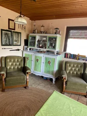 Ein Sitzbereich in der Unterkunft Farben Haus