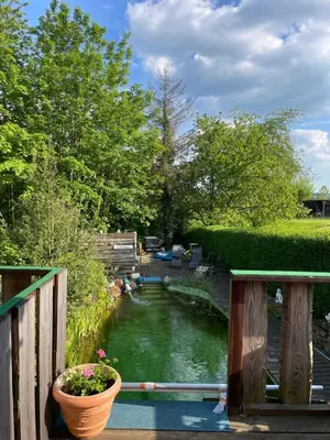 Ein Garten an der Unterkunft Farben Haus