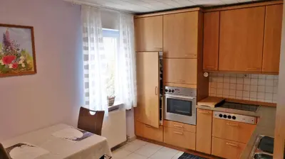 Küche/Küchenzeile in der Unterkunft Ferienwohnung Eifelrose