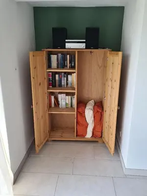 Die Bibliothek im Ferienhaus