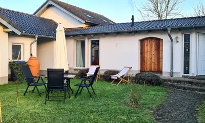 Ein Garten an der Unterkunft Ferienhaus Finca de vida y luz