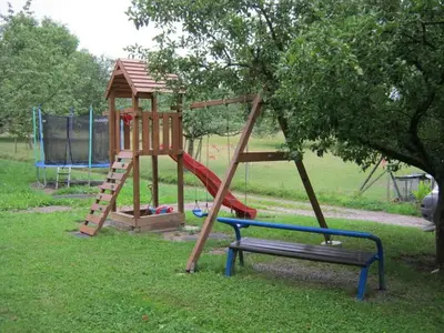 Ein Kinderspielbereich in der Unterkunft Mühlenhof - Müller Thurgau