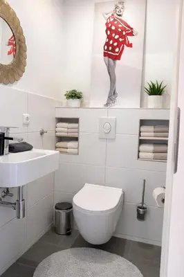 Ein Badezimmer in der Unterkunft Kleine Milchbar Barrierefrei in den Bergen auf dem Hof Grindelborn