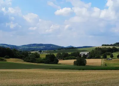 Naturlandschaft in der Nähe des Ferienhauses