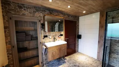 Ein Badezimmer in der Unterkunft Mayesch Hof