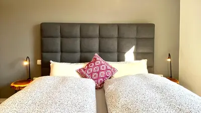 Ein Bett oder Betten in einem Zimmer der Unterkunft Relax-Fewo-Rösch