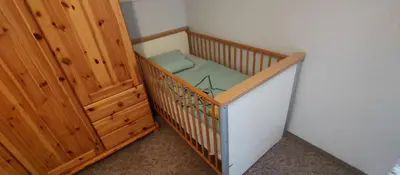 Ein Bett oder Betten in einem Zimmer der Unterkunft Ferienwohnung Katharina II