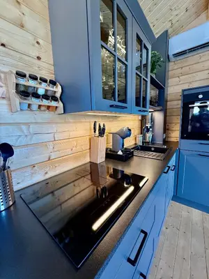 Küche/Küchenzeile in der Unterkunft Chalet Lasserg