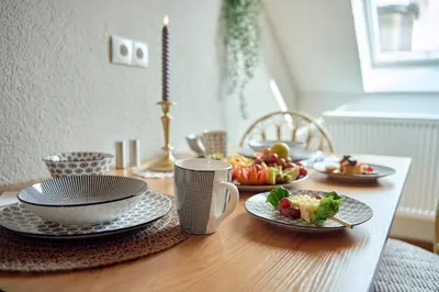 Essen in der Ferienwohnung oder in der Nähe