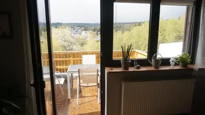 Ein Balkon oder eine Terrasse in der Unterkunft Haus Maria